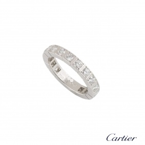 Cartier White Gold Diamond Lanieres Ring